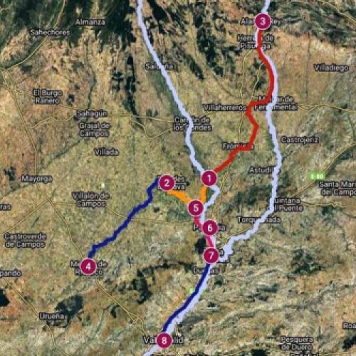 f06 etapas de construccion del canal de castilla google maps 2022 01 05